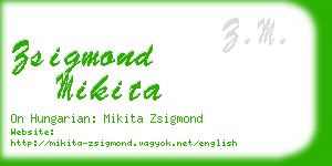 zsigmond mikita business card